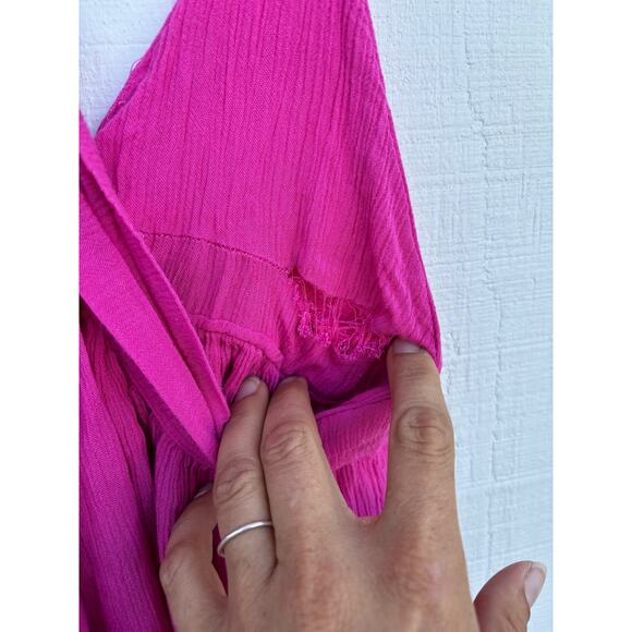 Saltwater Solids O'Neill Pink Fuchsia Mini Dress, Sz XL - Picture 6 of 8